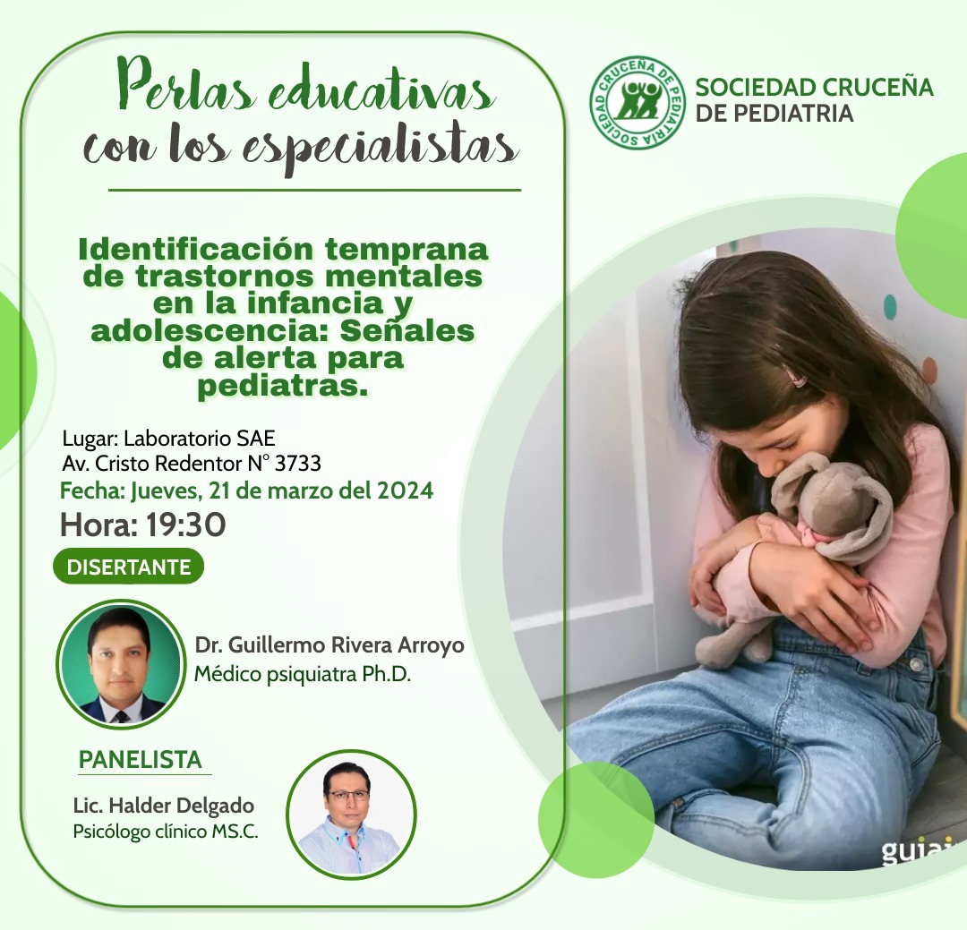 Identificación temprana de transtornos mentales en la infancia y adolescencia: Señales de alerta para pediatras